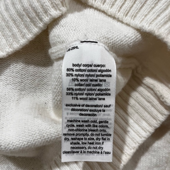 Women's Fair Isle   in Winter White & Gray by Tommy Jeans , Size Large (BIN2) - Picture 6 of 7